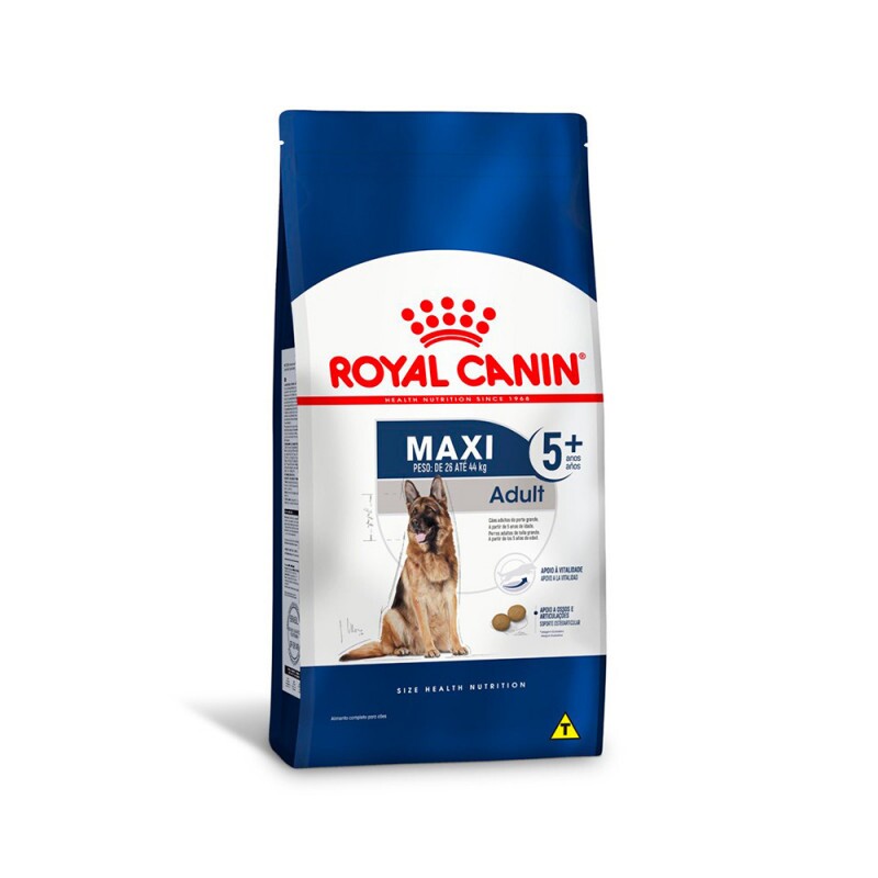 Ração Royal Canin Maxi Adult 5+ para Cães Adultos Porte Grande 15KG - UN