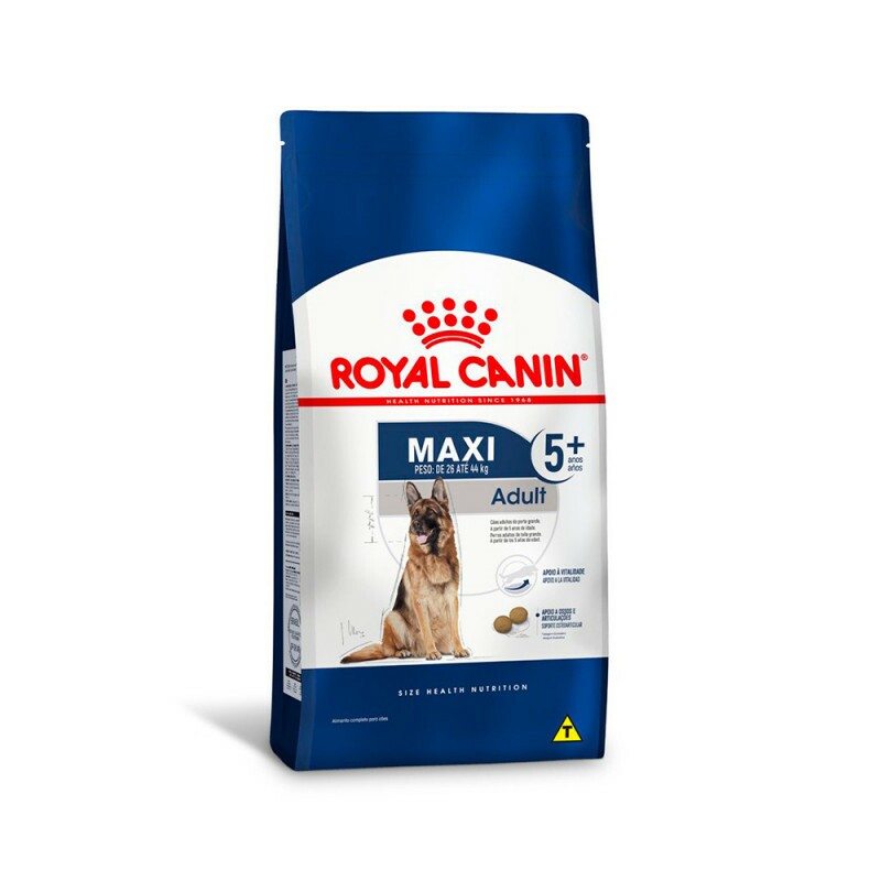 Ração Royal Canin Maxi Adult 5+ para Cães Adultos Porte Grande 15KG - UN