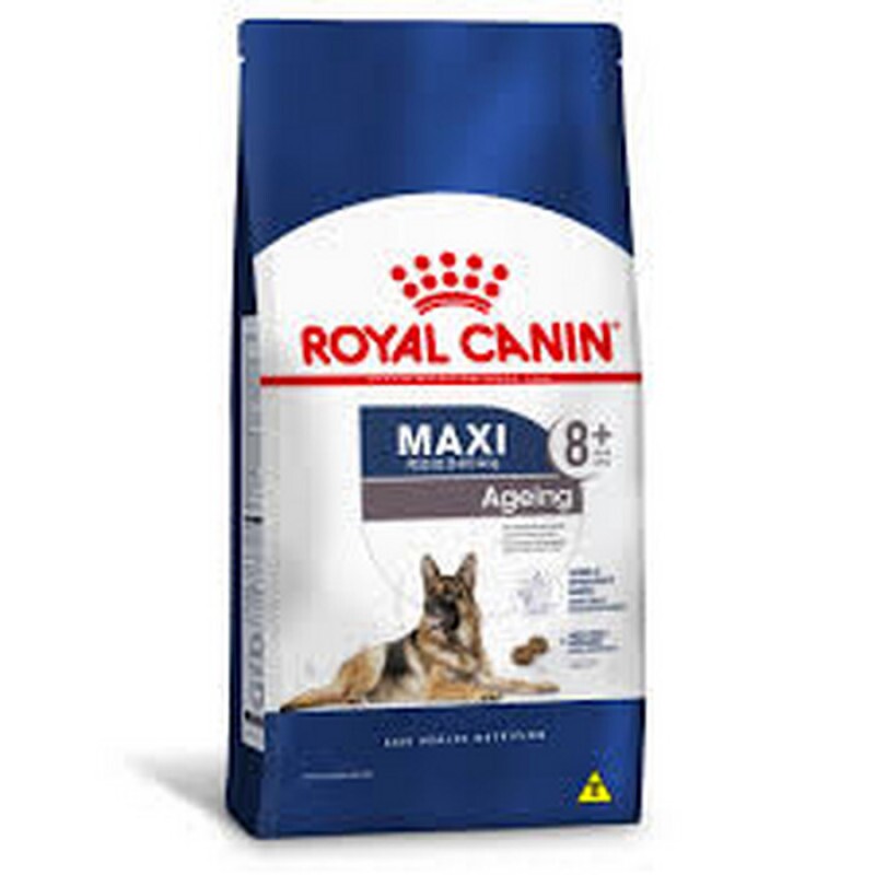 Ração Seca Royal Canin Maxi Ageing 8+ para Cães Idosos Porte Grande 15KG - UN