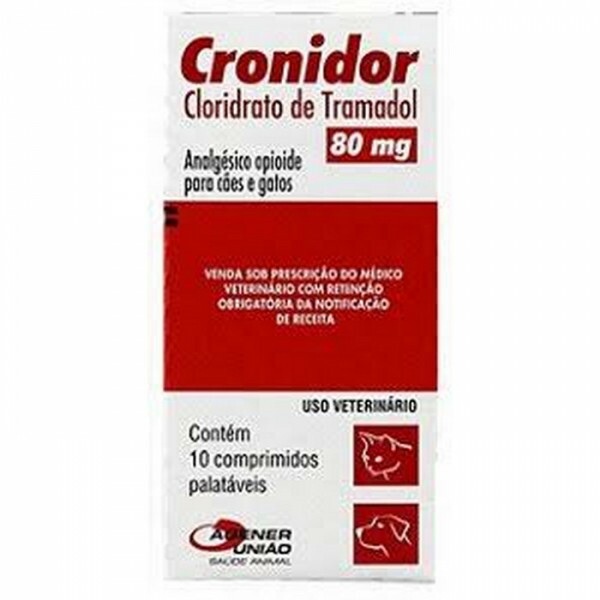 Analgésico Cronidor Cães e Gatos Agener 80 MG