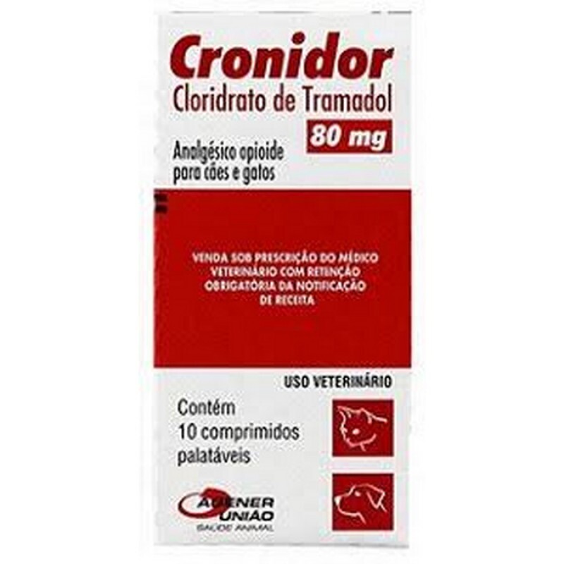 Analgésico Cronidor Cães e Gatos Agener 80 MG