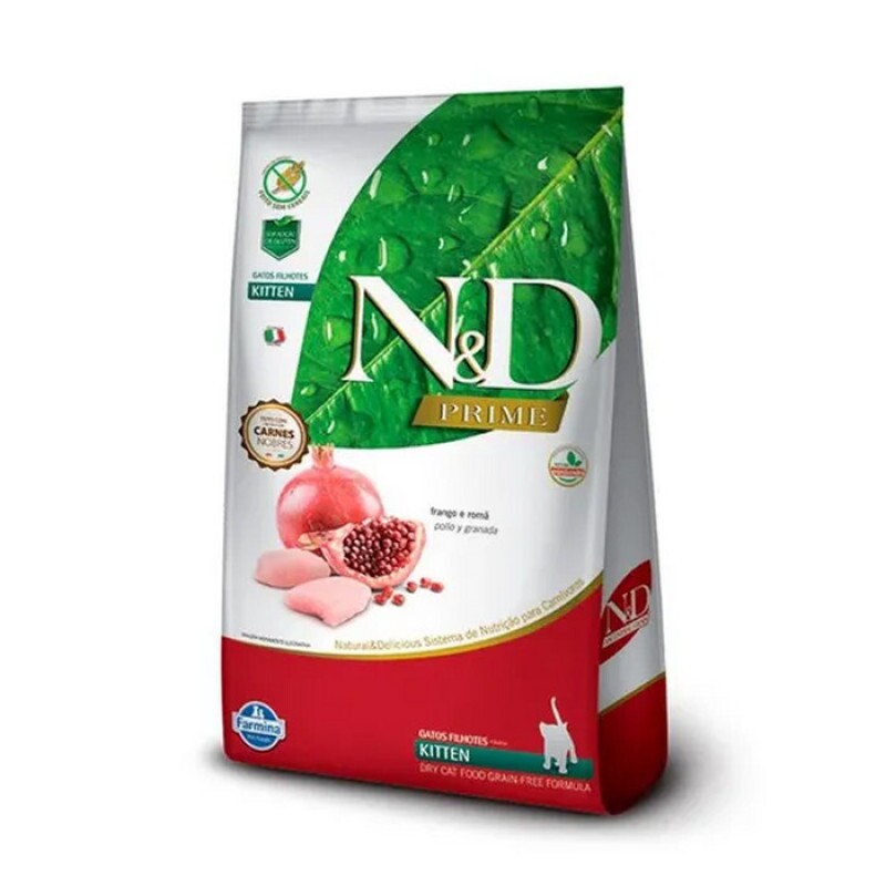 Ração N&D Prime Gatos Filhotes Frango e Romã 400 g