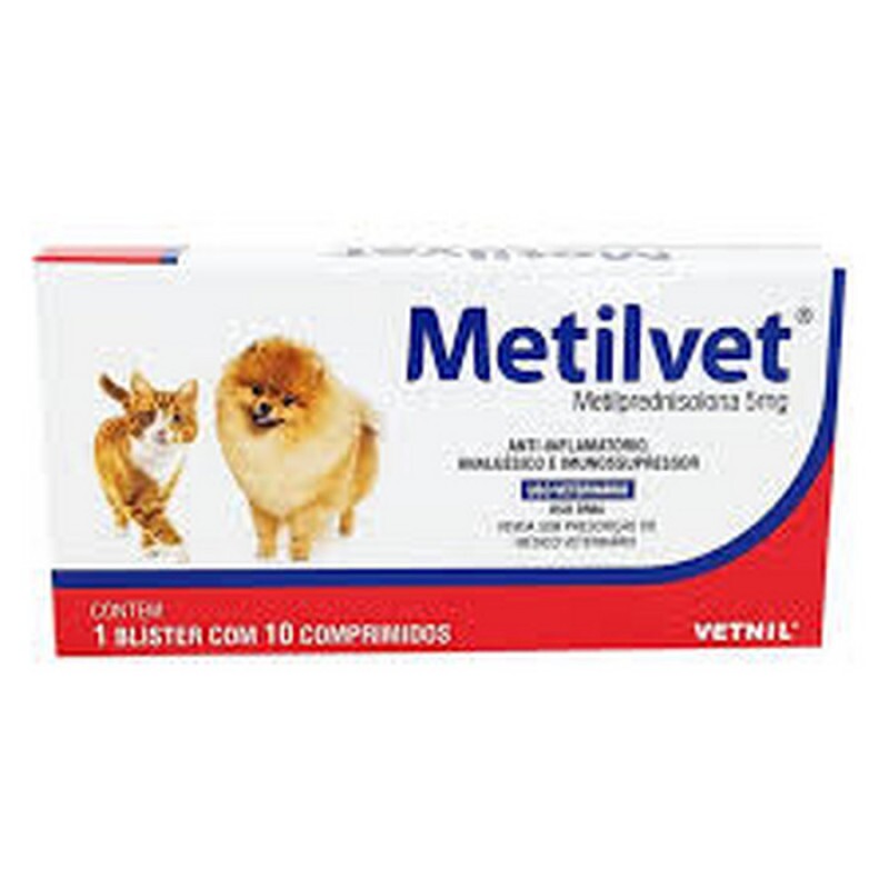 Anti-Inflamatório Metilvet 5mg 10 comprimidos
