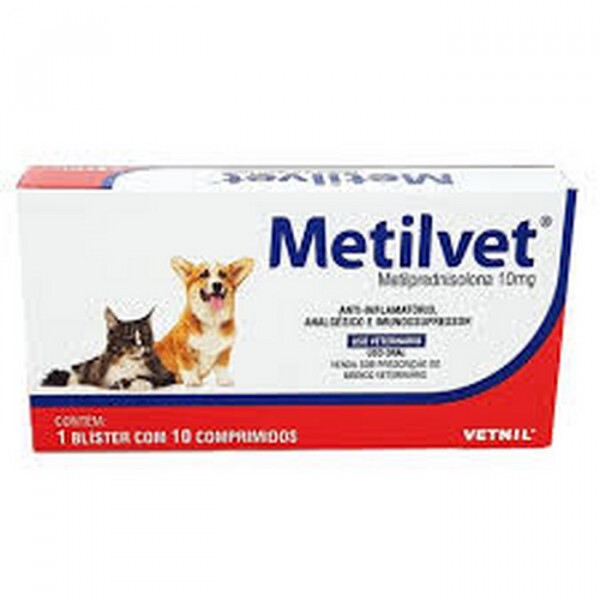 Anti-Inflamatório Metilvet 10mg 10 comprimidos