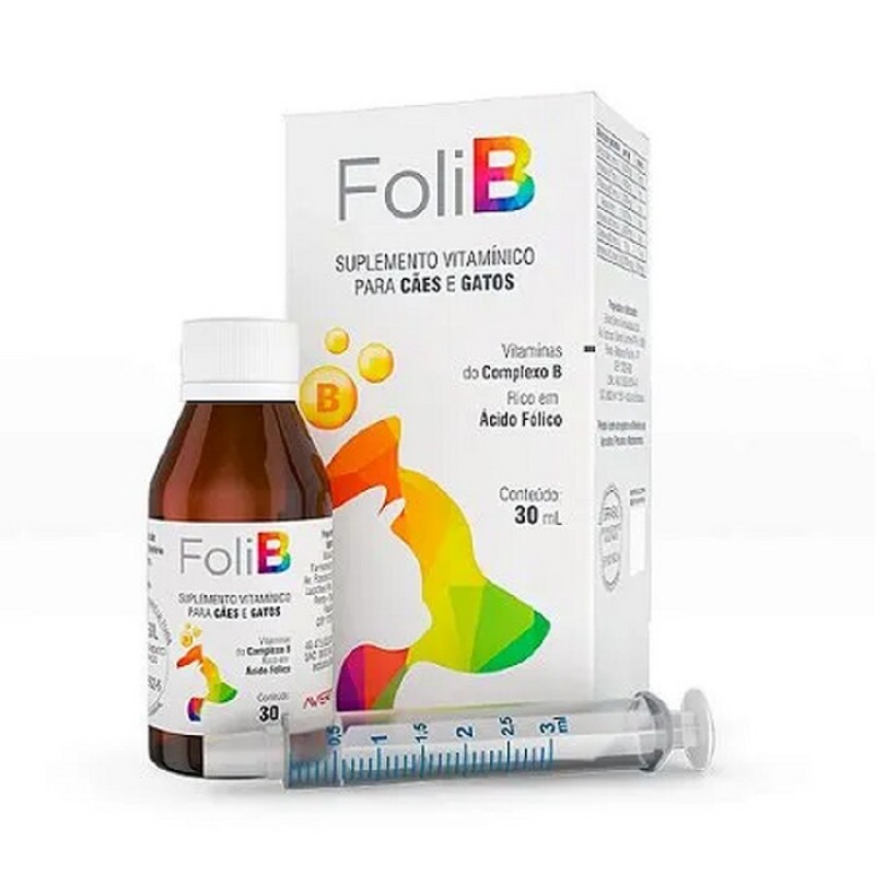 Suplemento Foli B para Cães e Gatos 30 ml