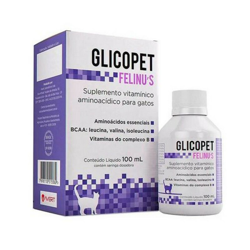 Suplemento Vitamínico Avert Glicopet Felinus para Gatos 100ML