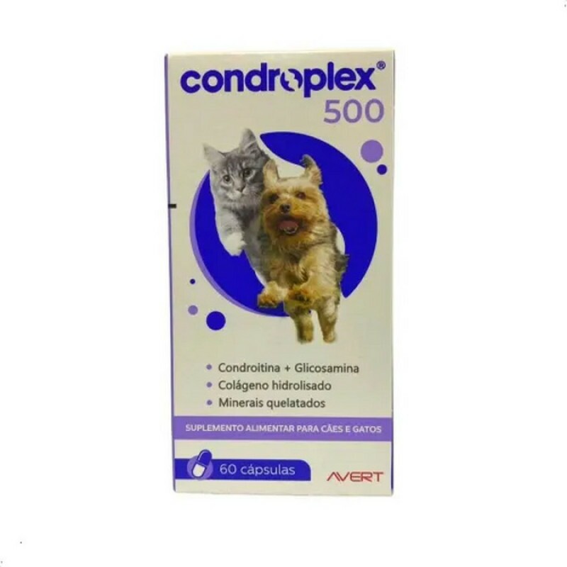 Condroplex 500 Cápsulas para Cães e Gatos 60 cápsulas