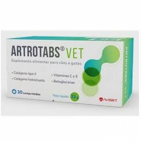 Suplemento Avert Artrotabs para Cães e Gatos 30 Comprimidos