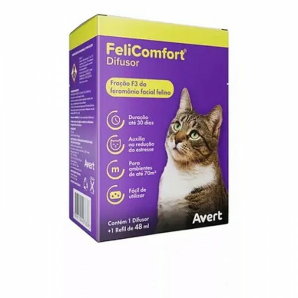 Difusor + Refil Educador Avert FeliComfort para Gatos 48 ml