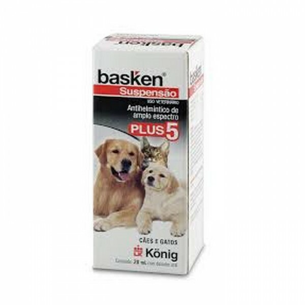 Basken Suspensão Plus 5 Cães e Gatos 5 ML