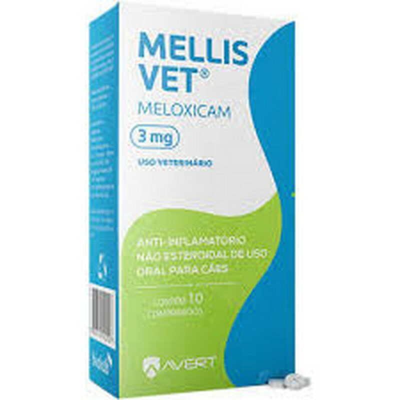 Mellis Vet 3mg Anti-inflamatório para Cães 10 comprimidos
