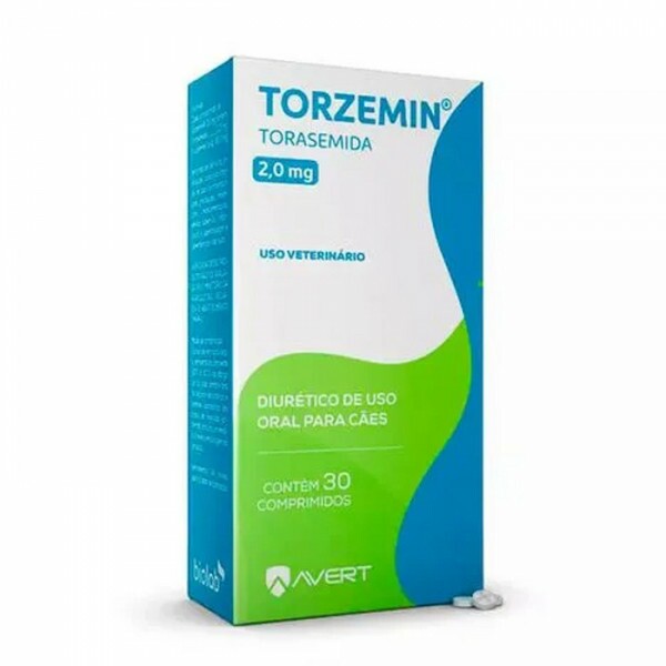 Torzemin 2mg Diurético para Cães 30 comprimidos Torzemin 2mg Diurético para Cães 30 comprimidos