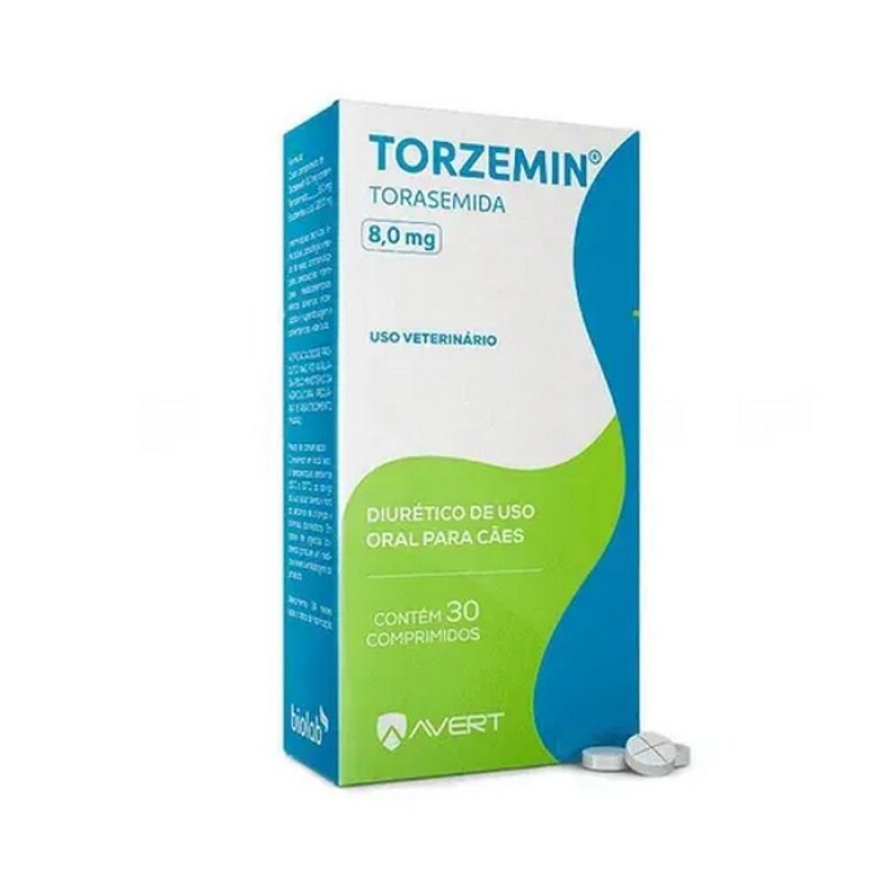 Diurético Torzemin 8mg Torasemida Avert – 30 Comprimidos