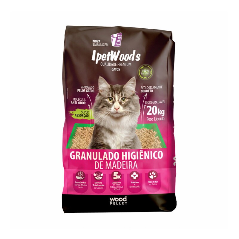 GRANULADO DE MADEIRA IPET 20KG