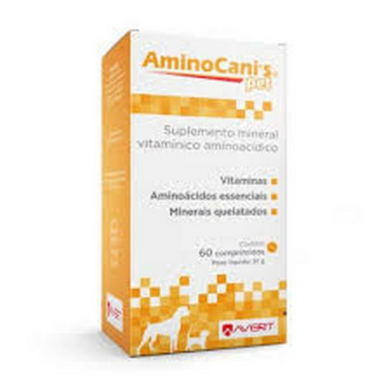 Suplemento Mineral Vitamínico Aminoacídico AminoCanis Pet Avert 51 g 60 comprimidos