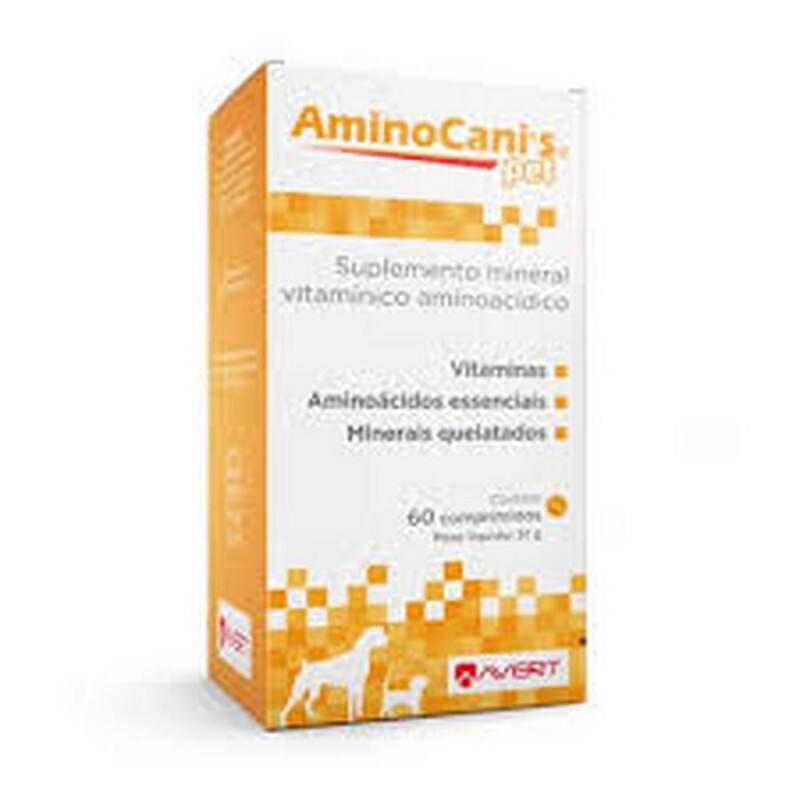 Suplemento Mineral Vitamínico Aminoacídico AminoCanis Pet Avert 51 g 60 comprimidos
