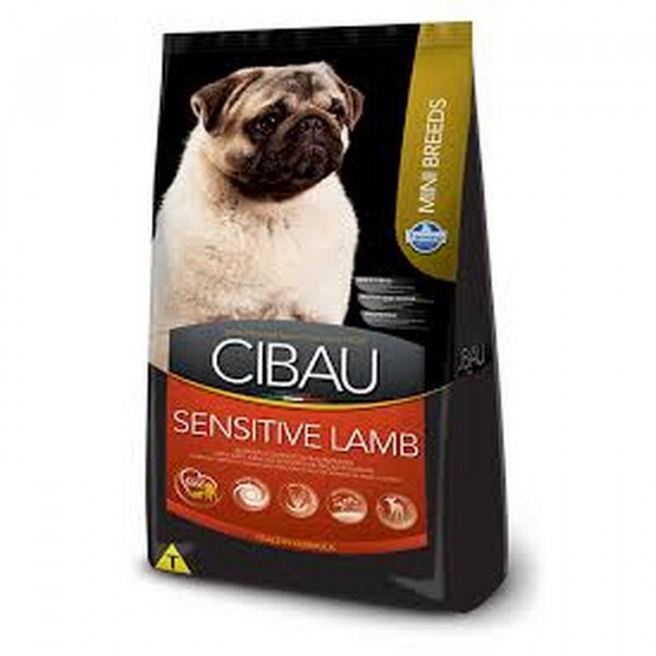 Ração Seca Farmina Cibau Mini Breeds Sensitive Lamb para Cães Adultos Sensíveis de Raças Pequenas - 1Kg