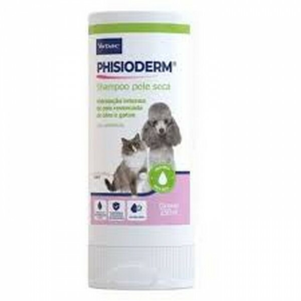 Shampoo Virbac Phisioderm Pele Sensível para Cães e Gatos 250ML
