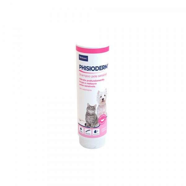 Shampoo Virbac Phisioderm Pele Sensível para Cães e Gatos 500ML