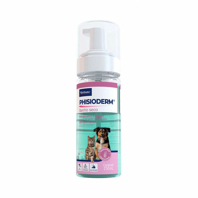 Banho a Seco Virbac Phisioderm para Cães e Gatos 150ML