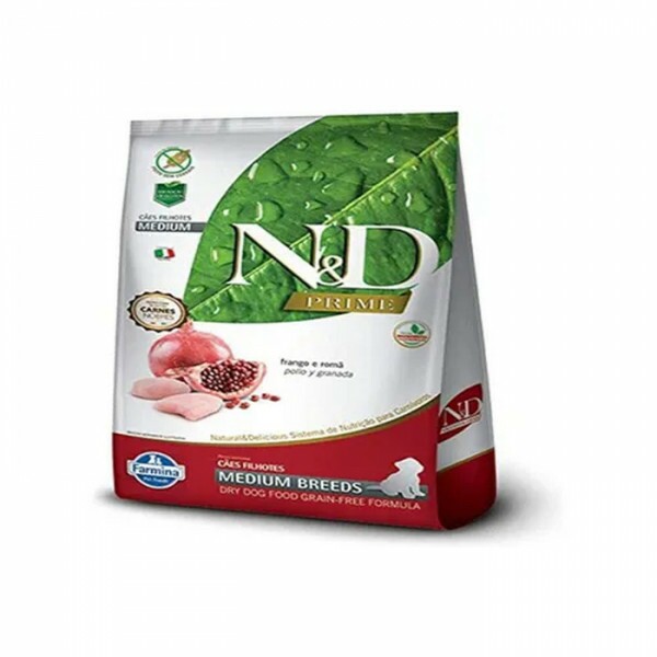 Ração N&D Prime Cães Puppy Medium Frango 2,5 kg