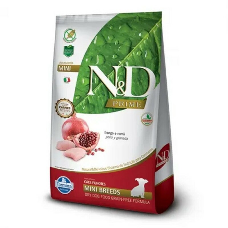 Ração N&D Prime Cães Puppy Mini Frango e Romã 10,1 kg