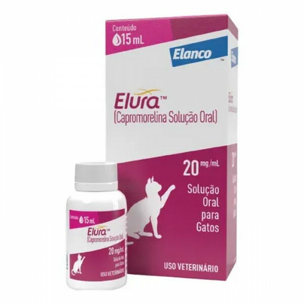 Elura Solução Oral para Gatos 20mg/ml 15 ml