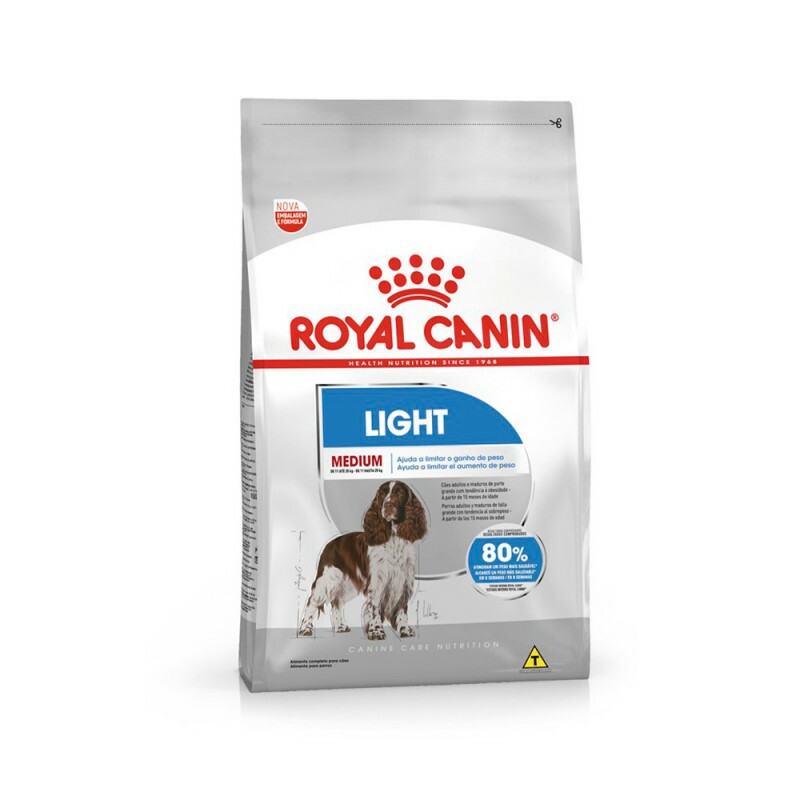 Ração Royal Canin Medium Light para Cães Adultos ou Idosos de Porte Médio com Tendência à Obesidade 15KG - UN