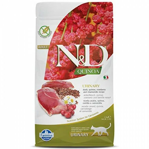 Ração N&D Quinoa Gatos Adultos Urinary Pato 7,5KG
