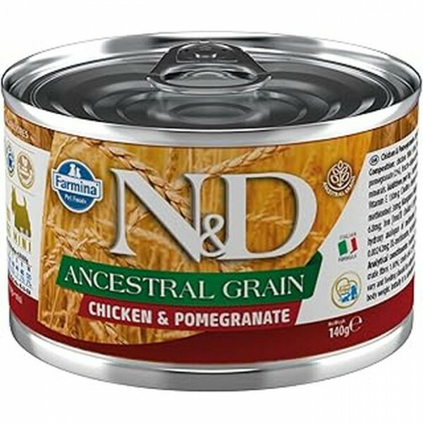 Ração Úmida N&D Ancestral Grain Cães Adultos Frango e Romã 140 g