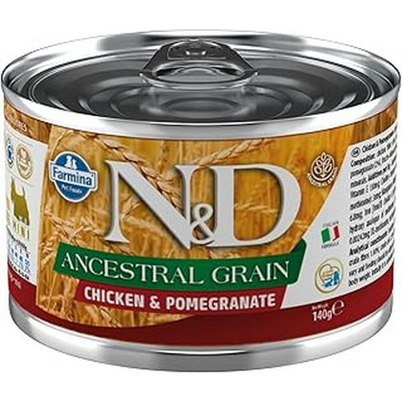 Ração Úmida N&D Ancestral Grain Cães Adultos Frango e Romã 140 g