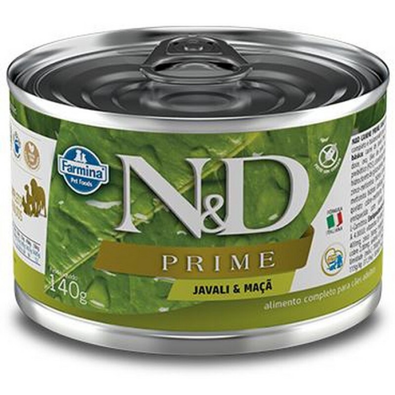 Ração Úmida N&D Prime Cães Javali e Maçã 140 g