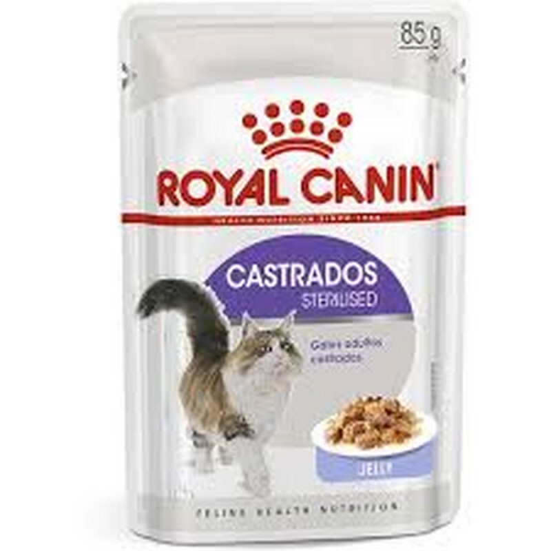 Ração Úmida Royal Canin Sachê Castrados Jelly para Gatos Adultos Castrados 85 g
