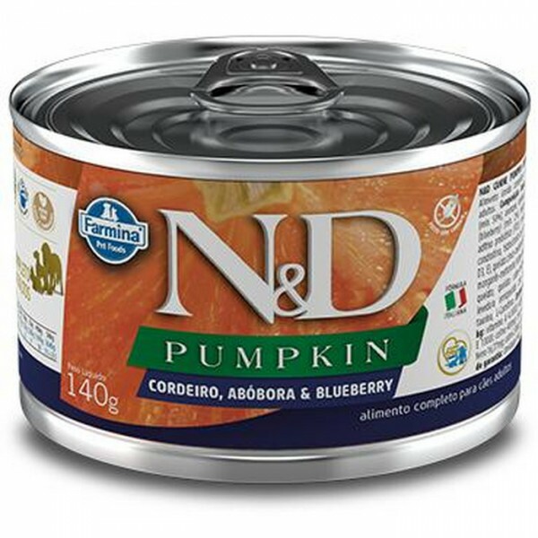 Ração Úmida N&D Pumpkin para Cães Adultos Sabor Cordeiro, Abóbora e Blueberry 140g