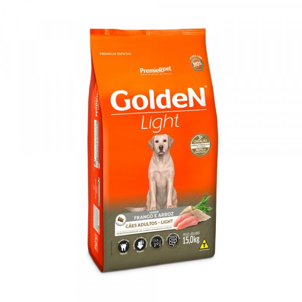 Ração Golden Fórmula Light para Cães Adultos - 15kg