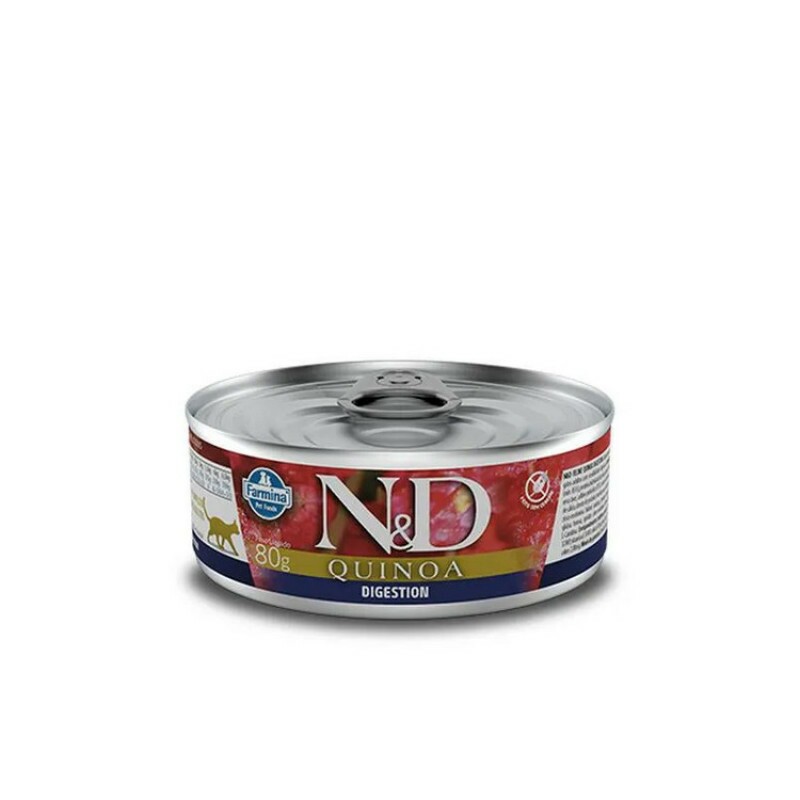 N&D Quinoa Digestão Wet Cat 80G
