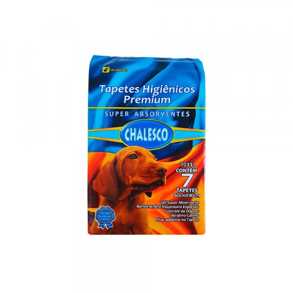 TAPETE HIGIENICO CHALESCO C/ 7 UNID (60X90)