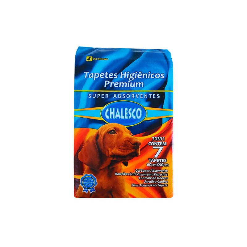 TAPETE HIGIENICO CHALESCO C/ 7 UNID (60X90)