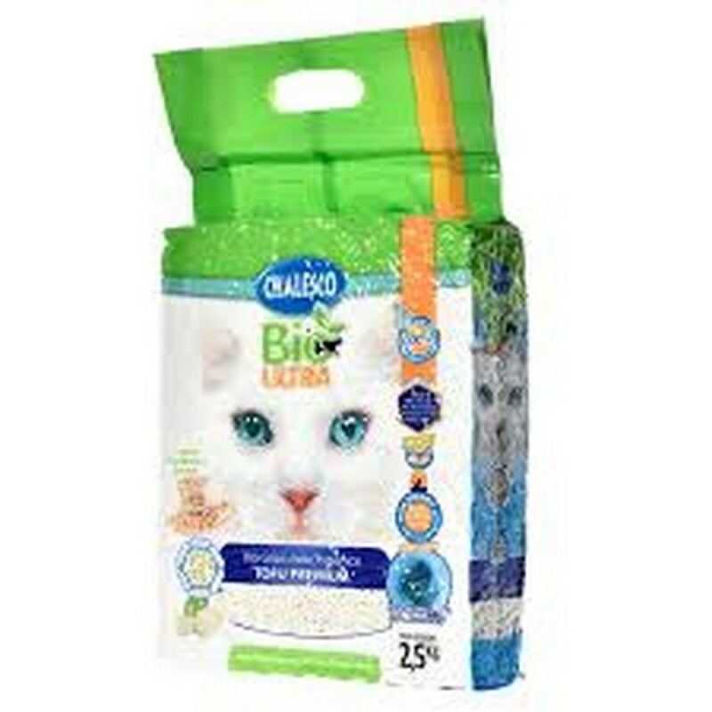 Granulado Higiênico Chalesco Bio Ultra Tofu Premium para Gatos 2,5 Kg