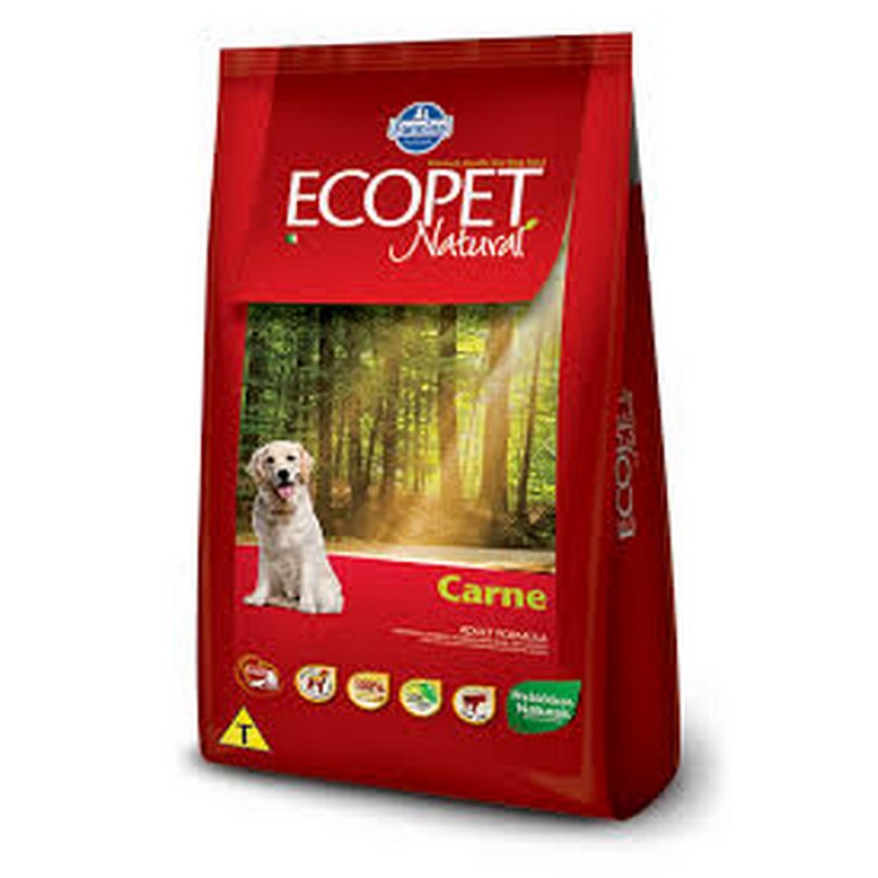 Ecopet Ração para Cães Adultos Sabor Carne - 15kg