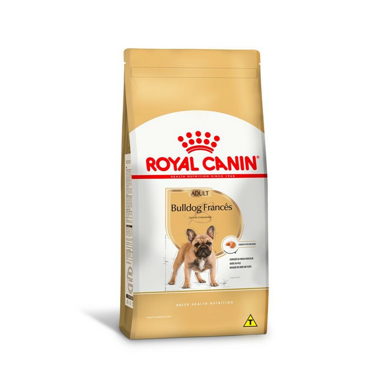 Ração Royal Canin para Cães Adultos da Raça Bulldog Francês7,5 KG 