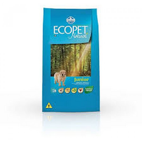 Ração Seca Ecopet Natural Junior Farmina para Cães Filhotes 20KG