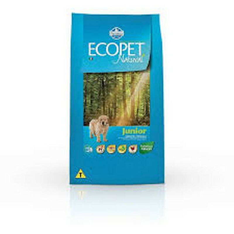 Ração Seca Ecopet Natural Junior Farmina para Cães Filhotes 20KG