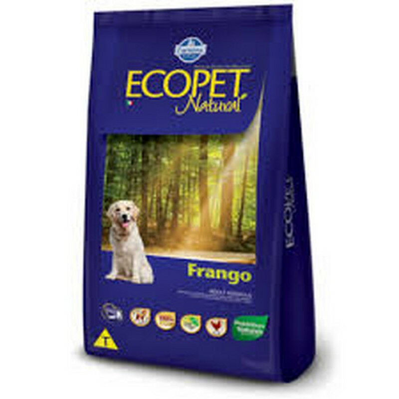 Ração Ecopet Natural para Cães Adultos Sabor Frango 20kg