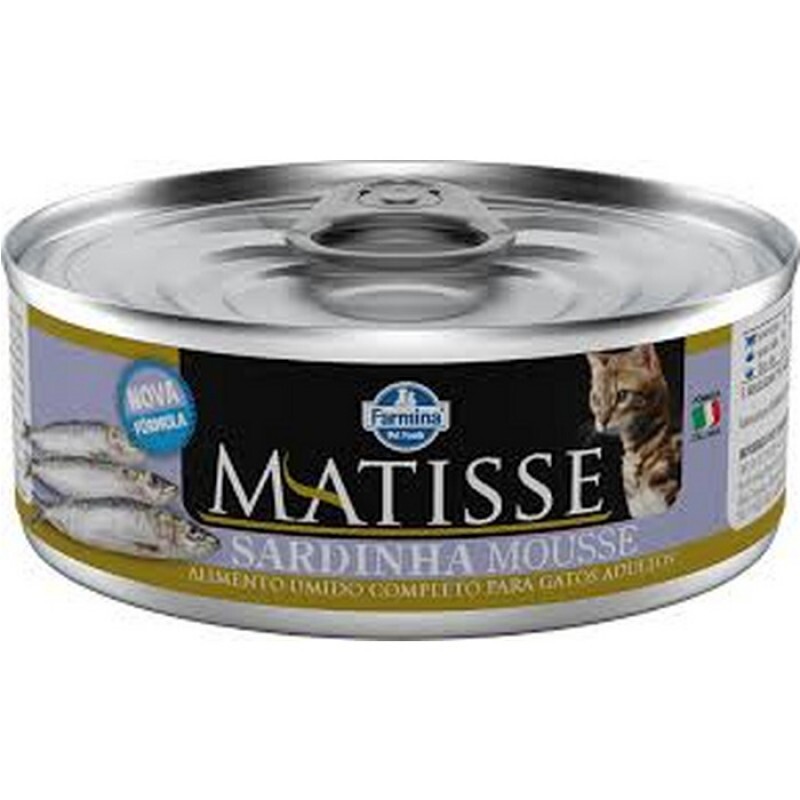 Ração Úmida Matisse Mousse Gatos Adultos Sardinha 85 g