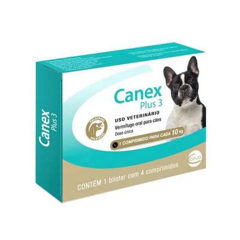 Canex Giárdia Ceva 4 Comprimidos