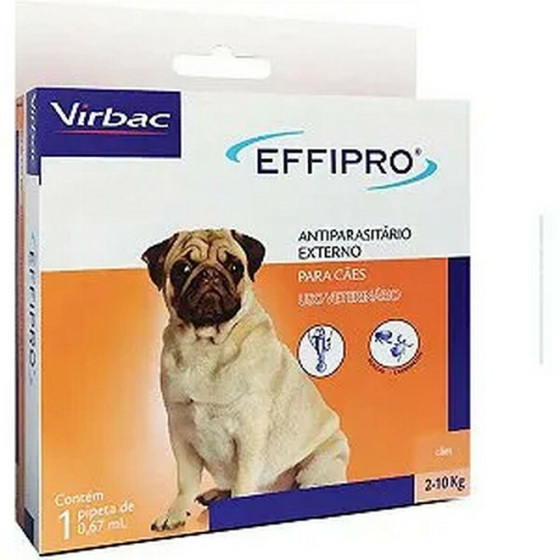 Antipulgas e Carrapatos Effipro Cães até 10kg 1 pipeta