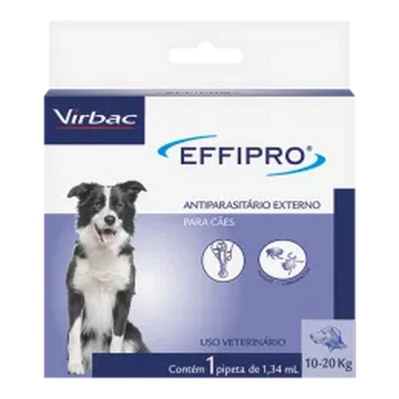 Antipulgas e Carrapatos Effipro Cães 10 a 20kg 1 pipeta
