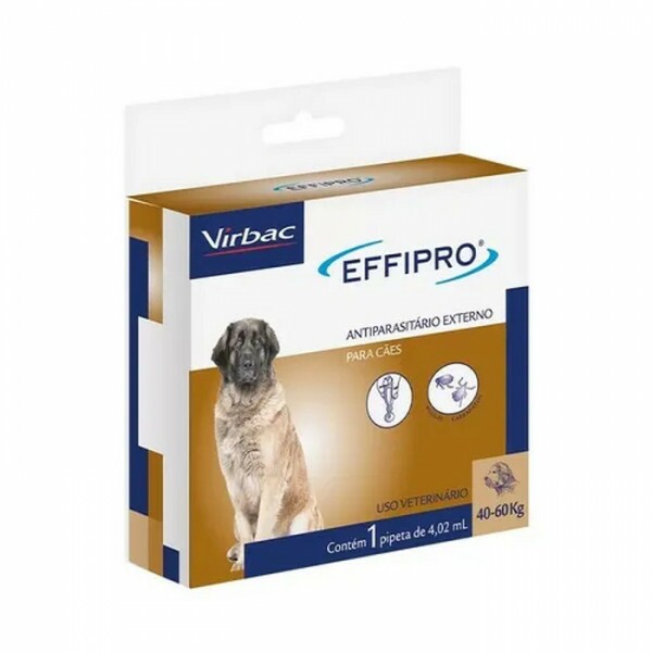 Antipulgas E Carrapatos Virbac Effipro Cães 40-60 Kg - 1 Pipeta