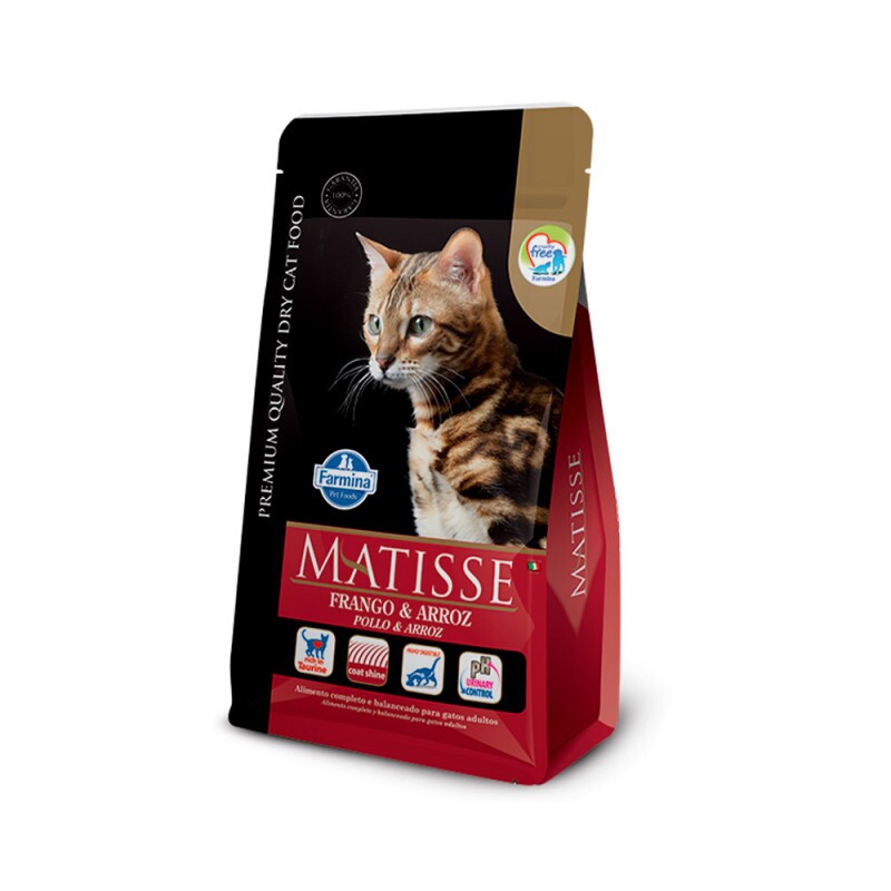 Ração Matisse Gatos Adultos Frango e Arroz  800GR